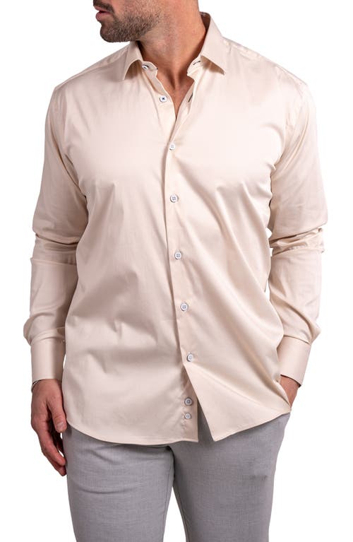 Maceoo Blacklabel Softstretch Ascension Button-up Shirt In Brown