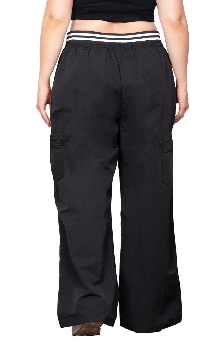 Standards & Practices Wide Leg Cargo Pants, Alternate, color, Black