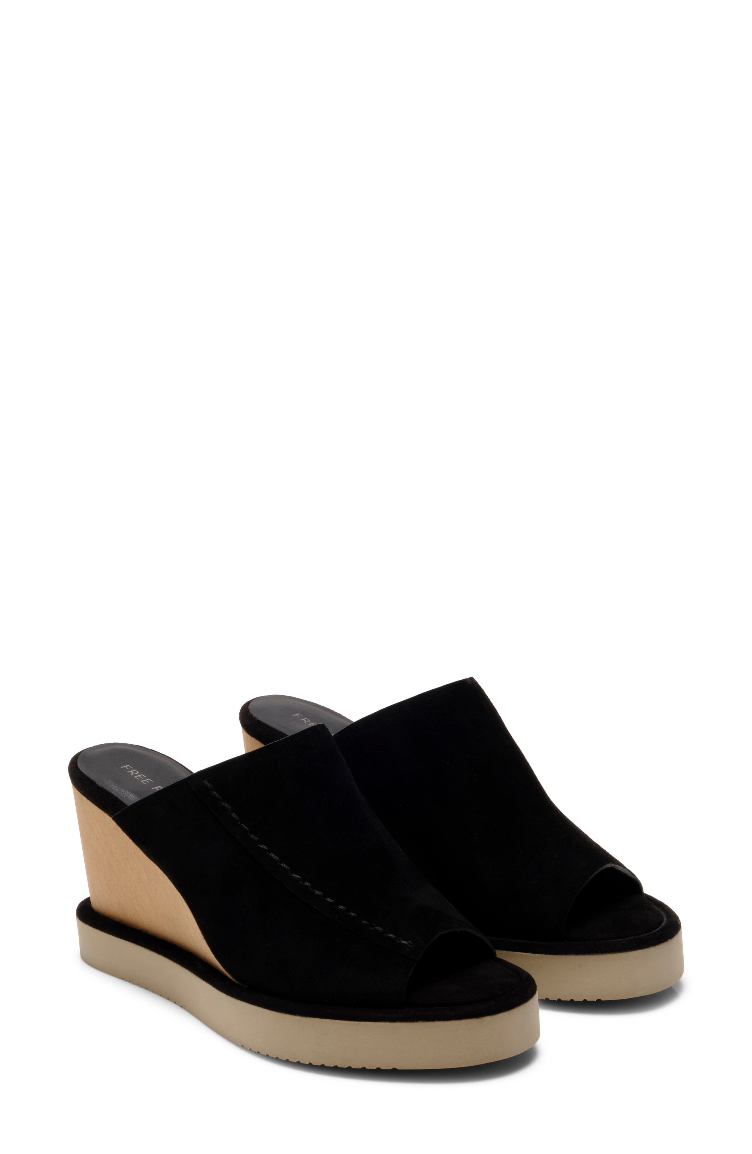 Free People Running in Wedges Sandal, Alternate, color, 