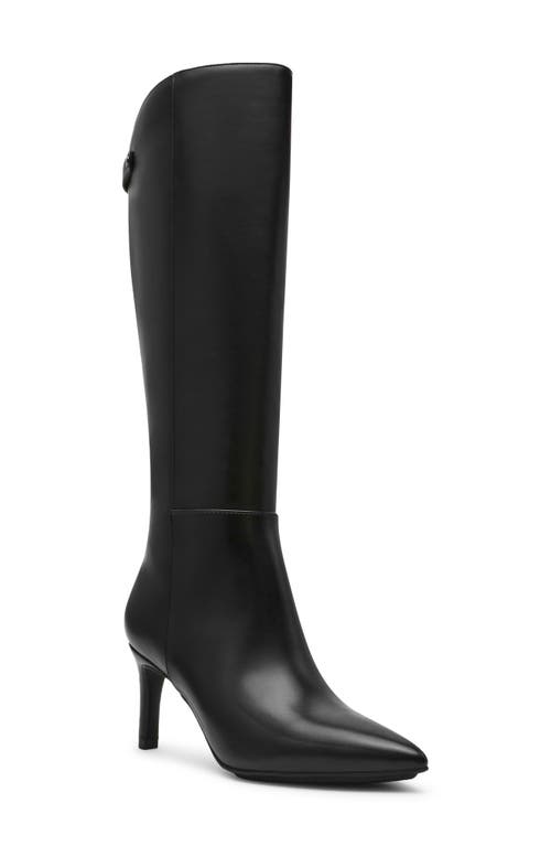 Anne Klein Marucia Pointed Toe Knee High Boot In Black