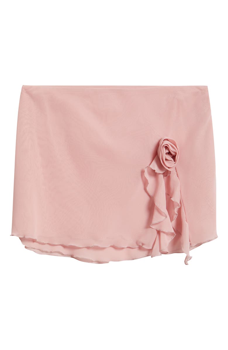 Bella Venice Rose Detail Miniskirt, Alternate, color, Baby Pink