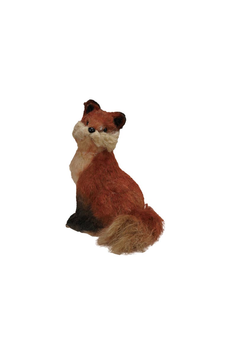 Storied Home Sisal Sitting Fox, Brown, Main, color, 