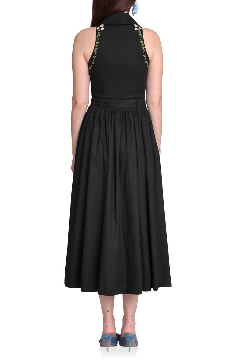 Avec Les Filles Placed Floral Embroidery DRess, Alternate, color, 