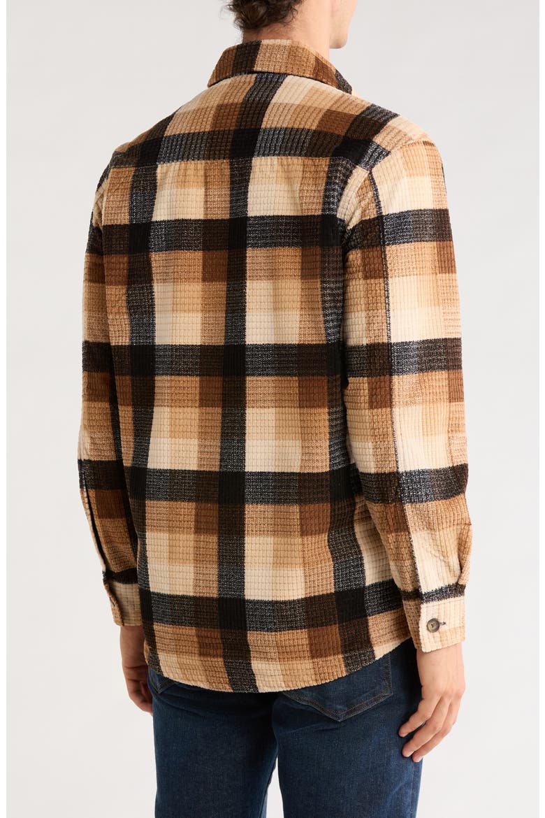 Plaid Corduroy Shirt Jacket, Alternate, color, EARTH