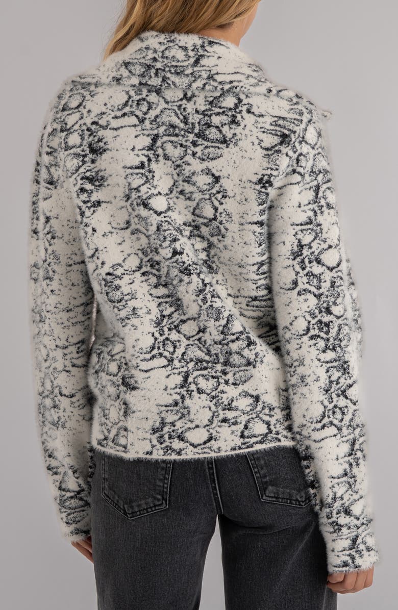 KUT from the Kloth Aaliyah Double Breasted Sweater Coat, Alternate, color, White