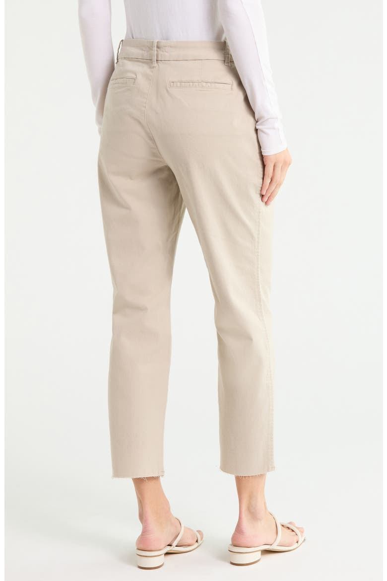 Raw Edge Crop Chino Pants, Alternate, color, KHAKI SAND