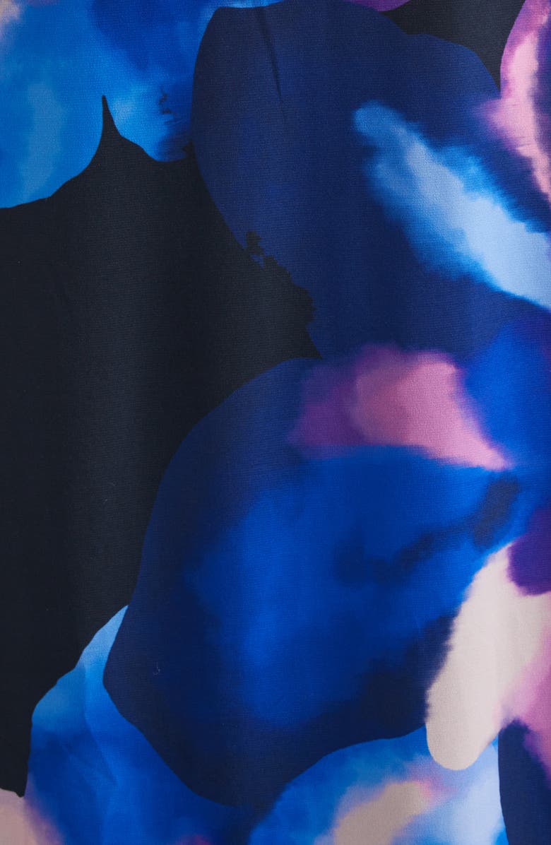 Ramy Brook Nora Floral Strapless Maxi Dress, Alternate, color, Navy Floral Jersey