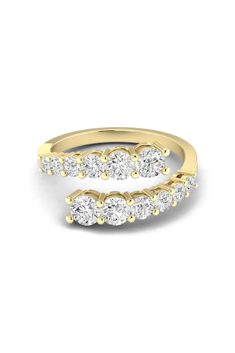 Graduated Bypass Lab Diamond Ring in 14K, Main, color, Yellow Gold