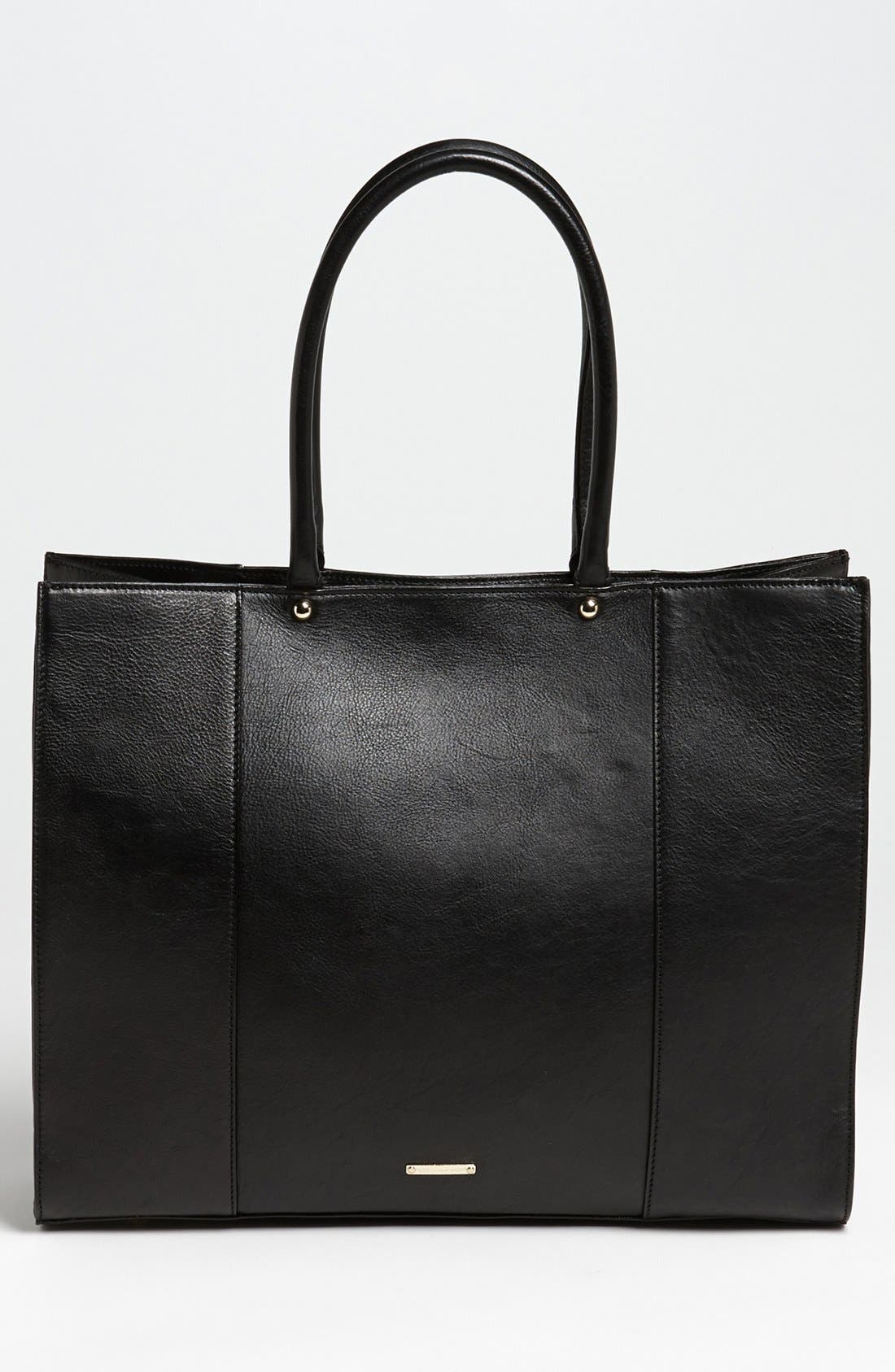 'Large MAB' Tote, Alternate, color, BLACK/ GOLD
