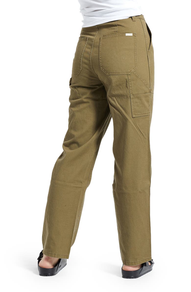 Brixton Alameda Wide Leg Utility Pants, Alternate, color, Military Olive
