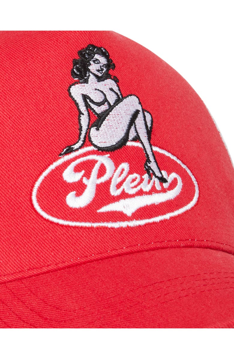 PHILIPP PLEIN Mesh Baseball Cap Pin-Up Unisex, Alternate, color, Red