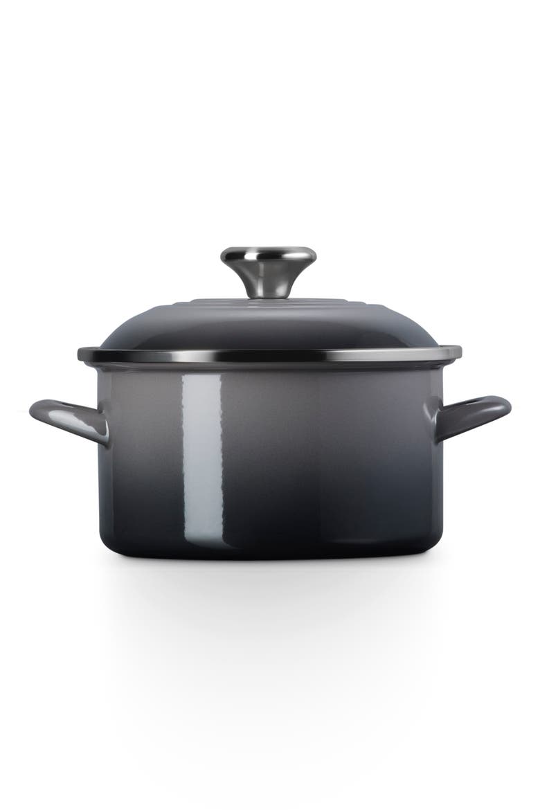 Enameled Stainless Steel Petite Stock Pot, Alternate, color, OYSTER