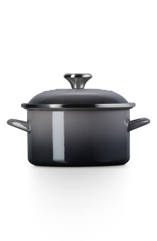 Le Creuset Enameled Stainless Steel Petite Stock Pot In Oyster