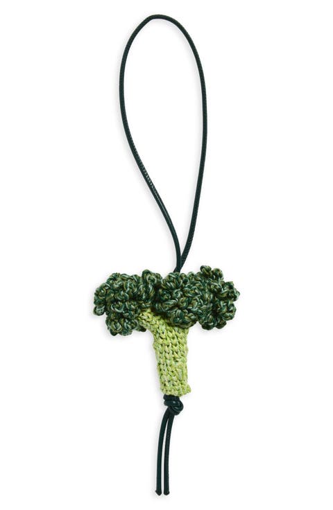 Crocheted Broccoli Bag Charm