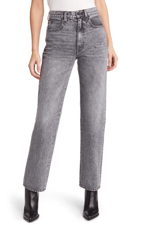 London High Waist Straight Leg Jeans