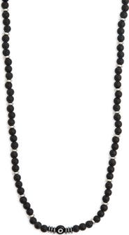 EYE CANDY LOS ANGELES Men's Ethan Evil Eye Beaded Necklace