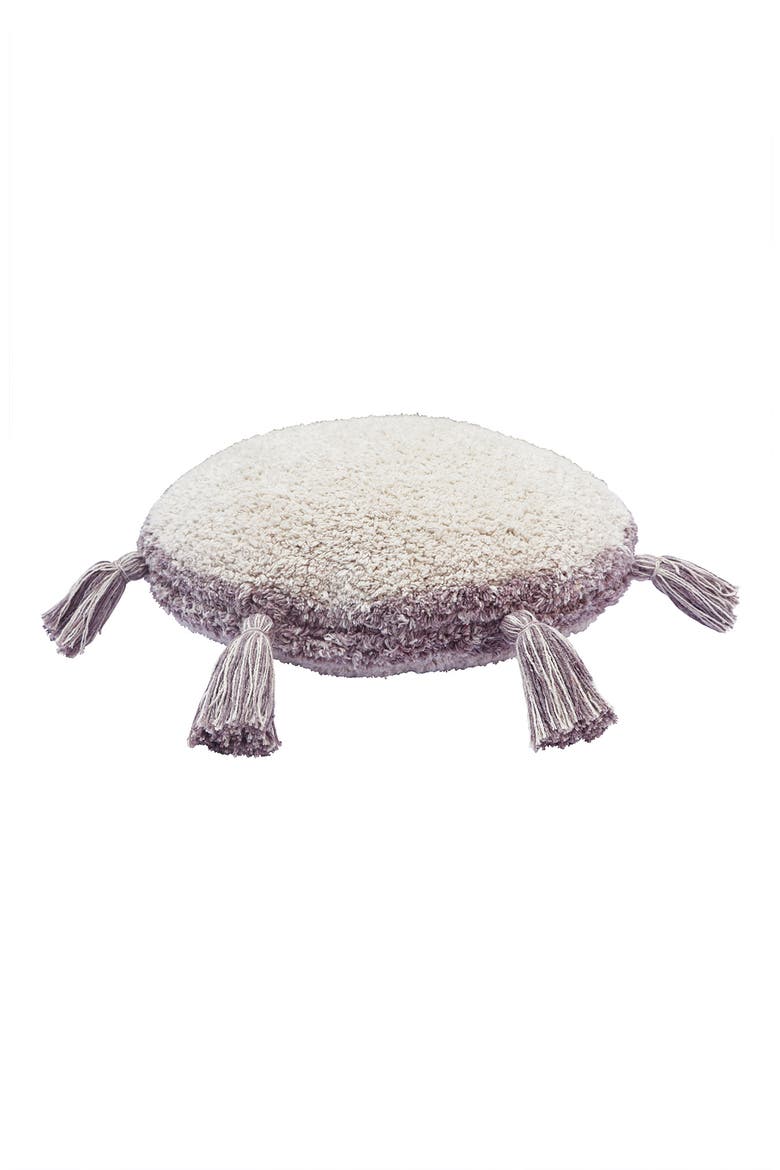 RugCycled Circle Floor Cushion, Main, color, NATURAL RUGCYCLED YARN