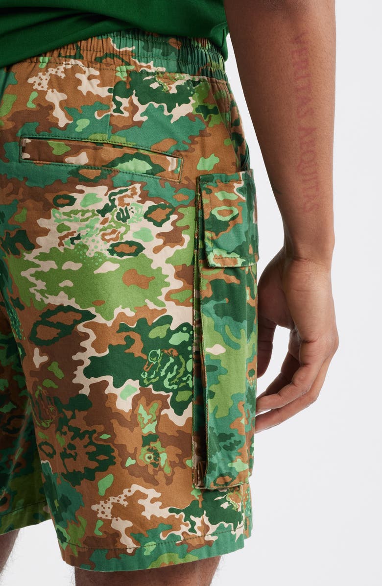 Billionaire Boys Club BB Camo Cotton Twill Cargo Shorts, Alternate, color, Eden