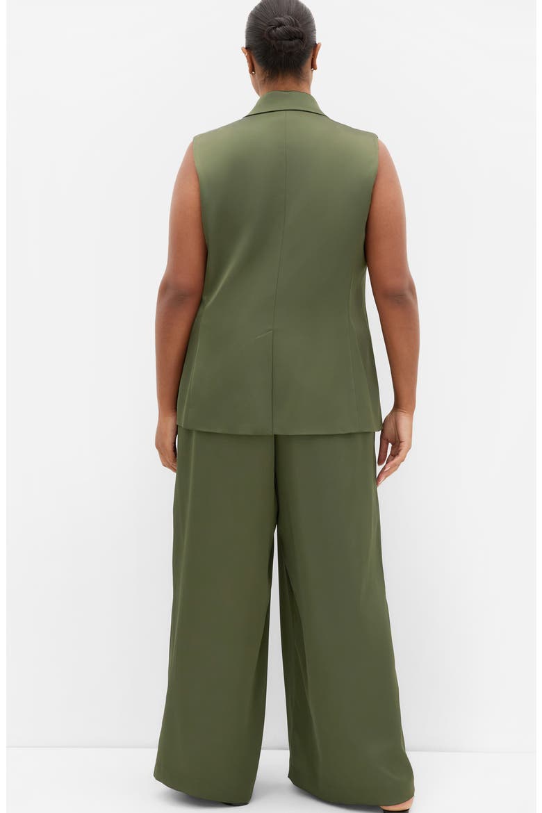 Rylie Double Breasted Vest, Alternate, color, OLIVE