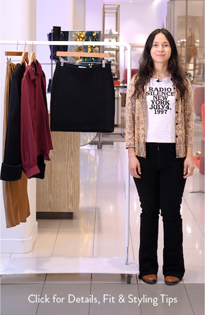 Double Face Wool Blend Miniskirt, sales video thumbnail