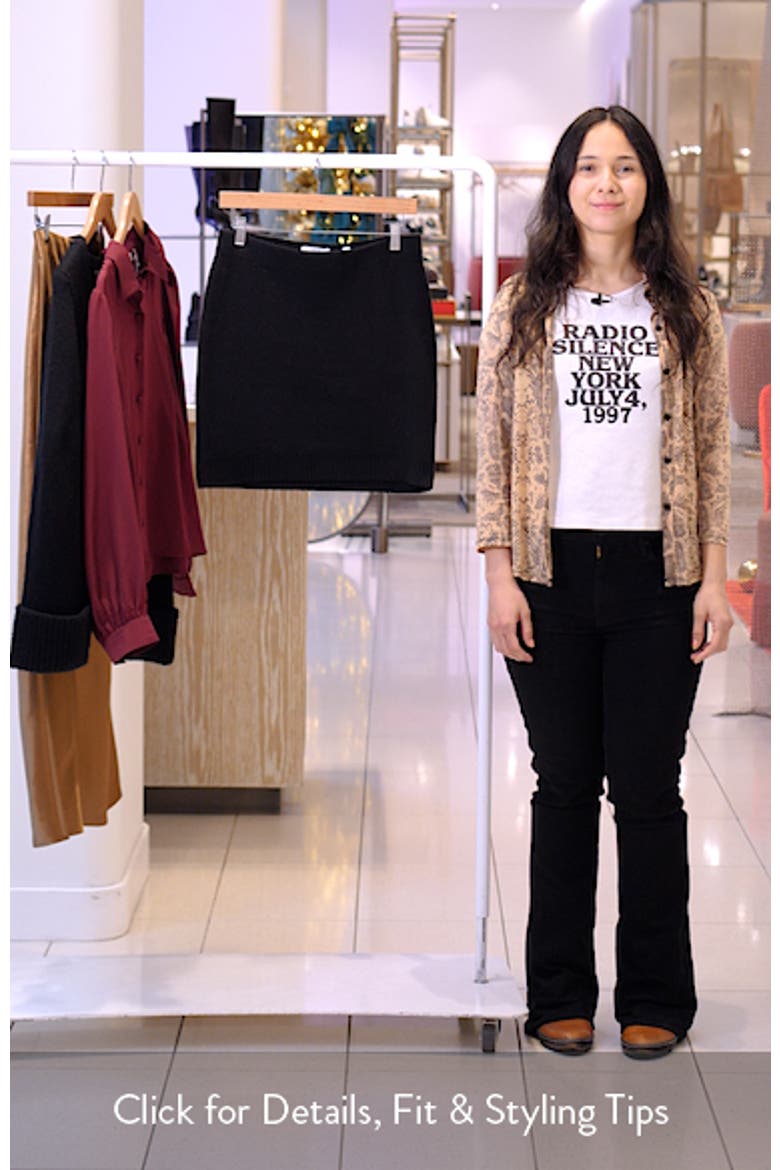 Double Face Wool Blend Miniskirt video