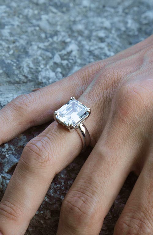 Rc Retro Chic Coconut Glow Ring In Silver