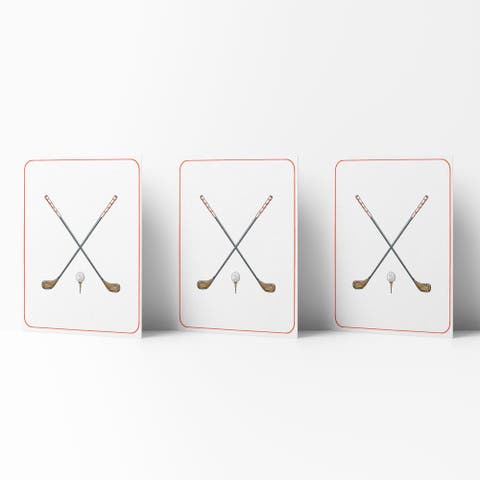 Everyday Greeting Card Pack (3ct) "Golf Weekender Society"