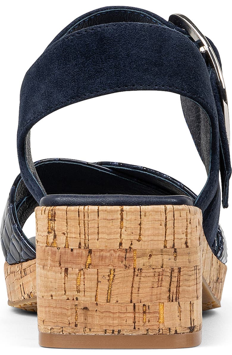 Donald Pliner Rolli Platform Sandal, Alternate, color, Navy