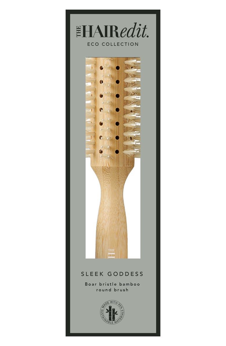 The Hair Edit Sleek Goddess Boar Bristle Bamboo Round Brush, Alternate, color, 