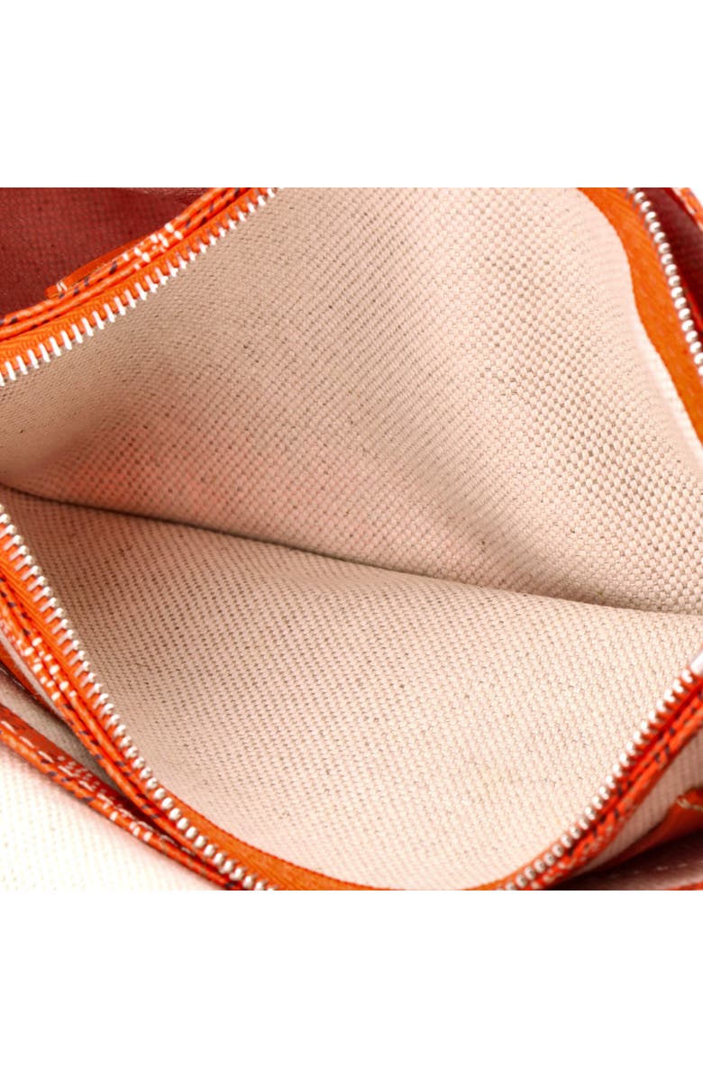 Pre-Owned Goyard Plumet Clutch Wallet Coated Canvas, Alternate, color, Orange