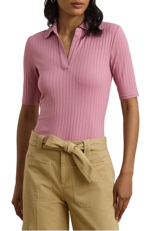 Rib Polo Top