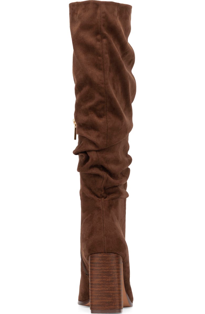 NEW YORK AND COMPANY Damaris Faux Suede Tall Boot, Alternate, color, Cognac
