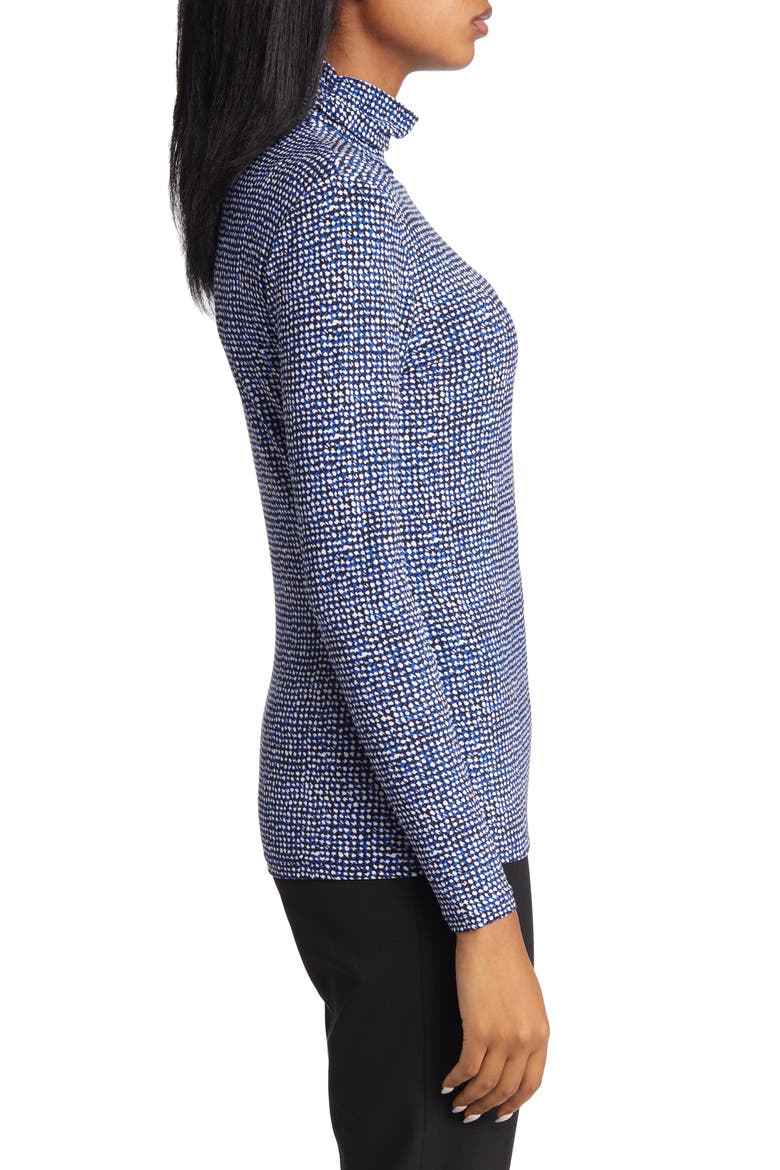 Long Sleeve Turtleneck Top, Alternate, color, ROYAL SAPPHIRE COMBO