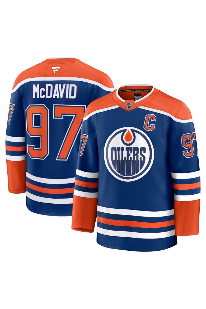 Men's Fanatics Connor McDavid Royal Edmonton Oilers Home Premium Jersey, Alternate, color, Royal
