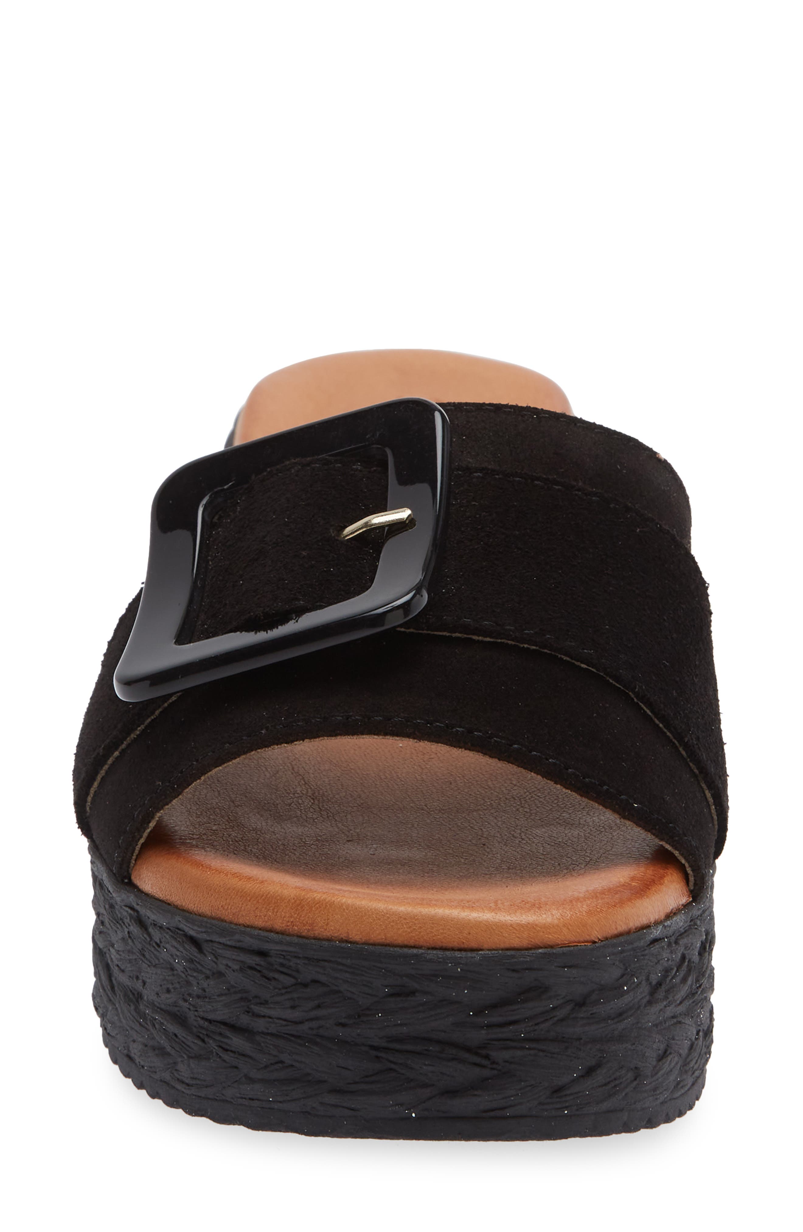 Cordani Beckett Platform Sandal, Alternate, color, Black Suede