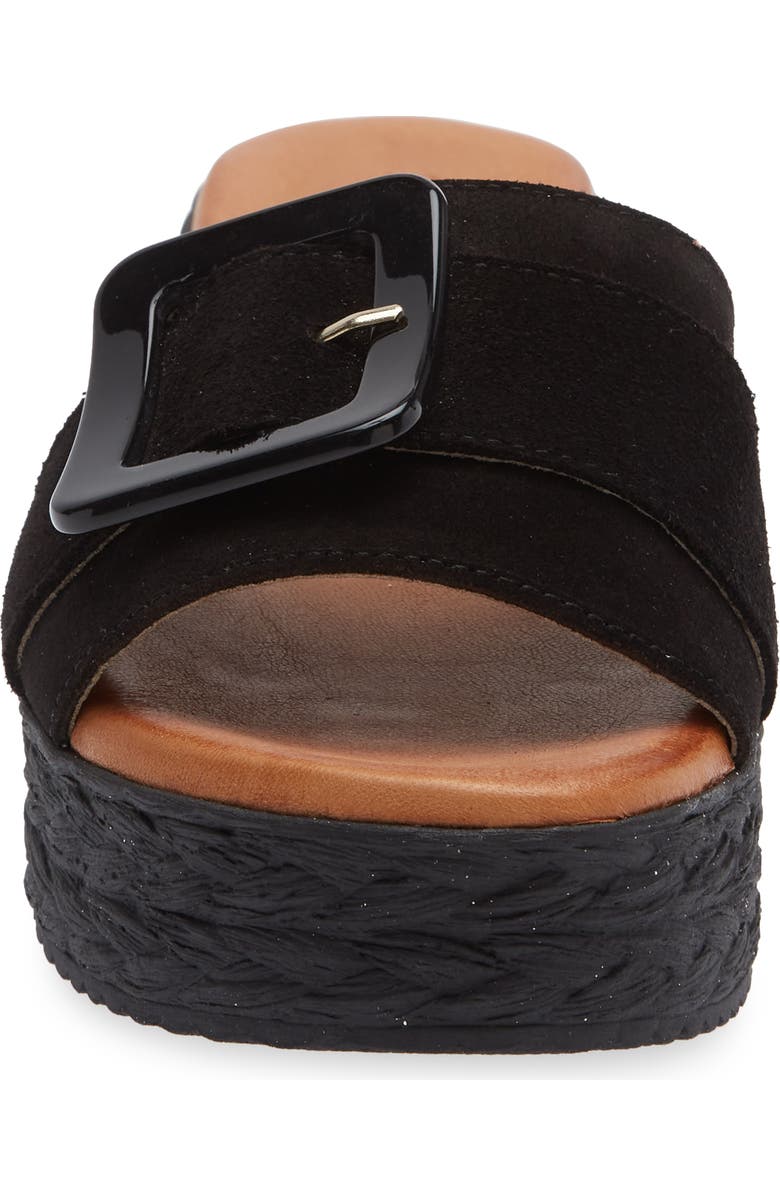 Cordani Beckett Platform Sandal, Alternate, color, Black Suede