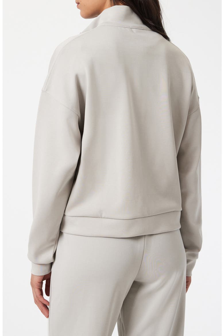 Stand Collar Sweatshirt, Alternate, color, GRAY VIOLET
