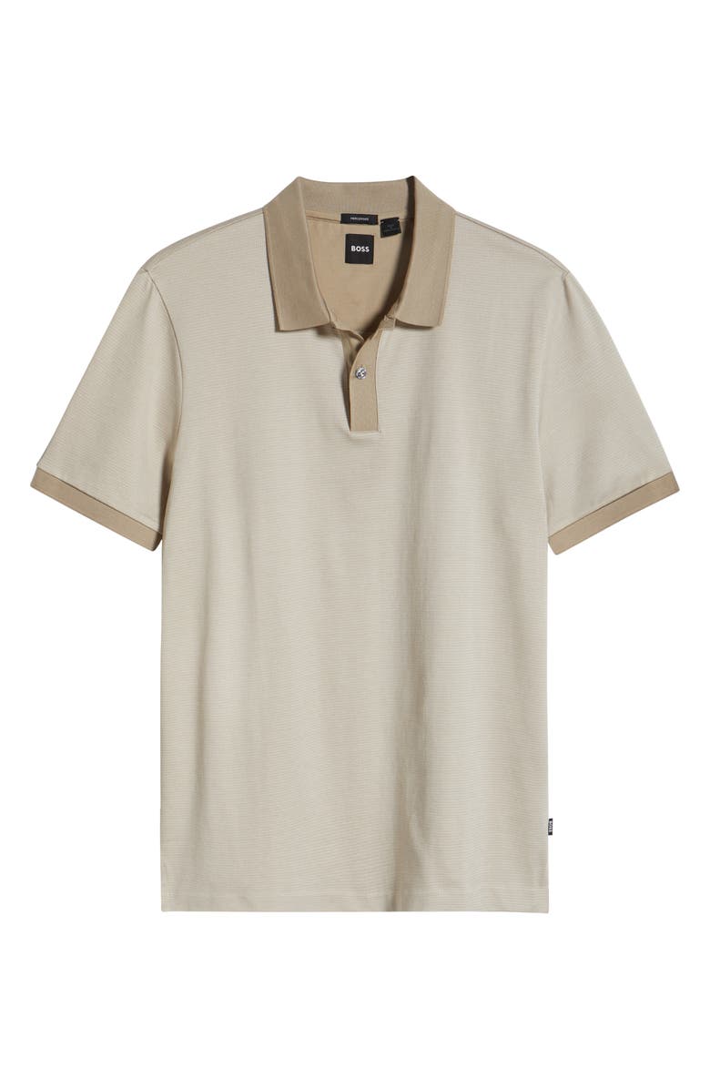 BOSS Parlay Cotton Piqué Polo, Alternate, color, Light Beige