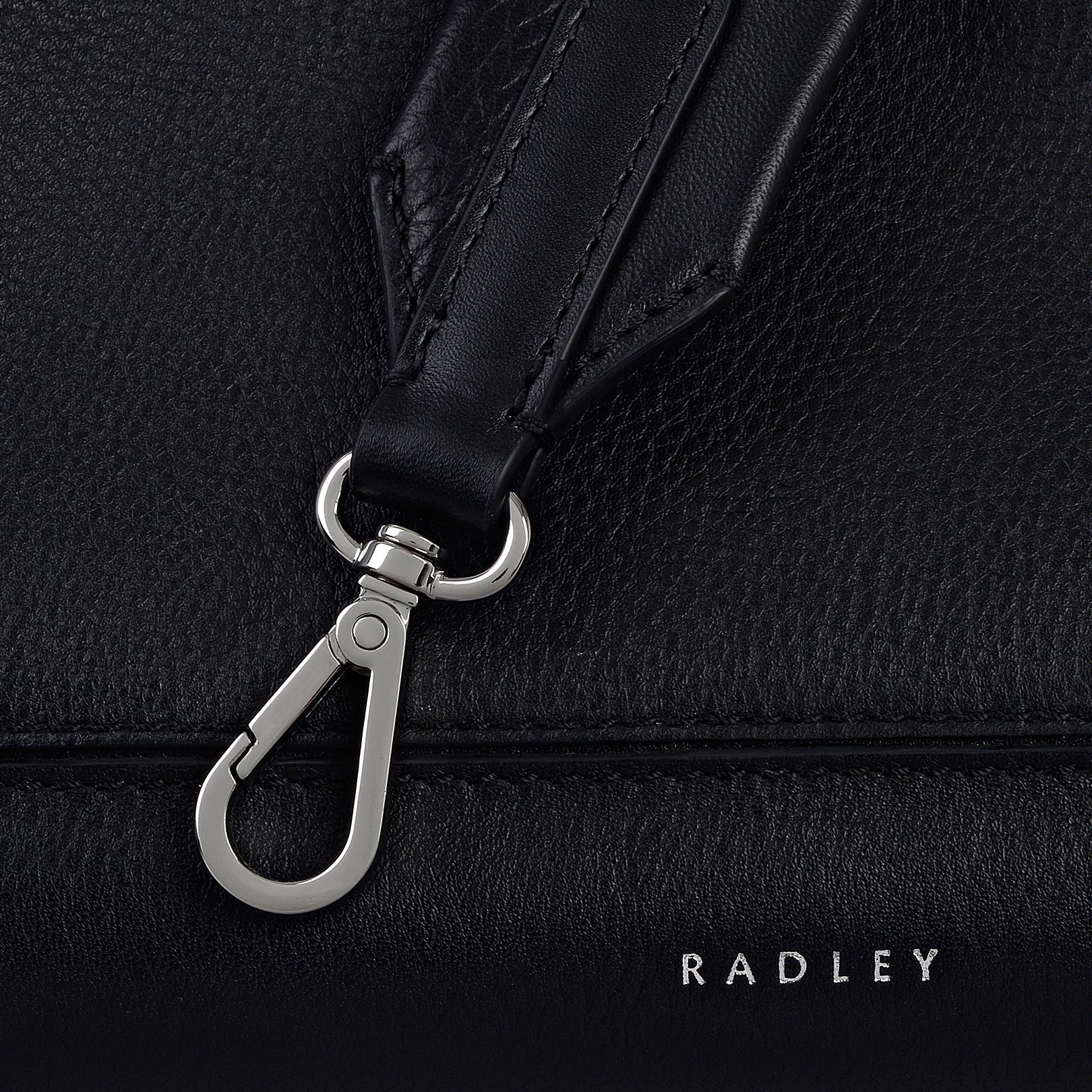 Radley Hope Gardens Medium Ziptop Shoulder Bag, Alternate, color, Black
