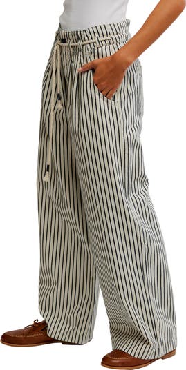 Dakota Stripe Wide Leg Pants