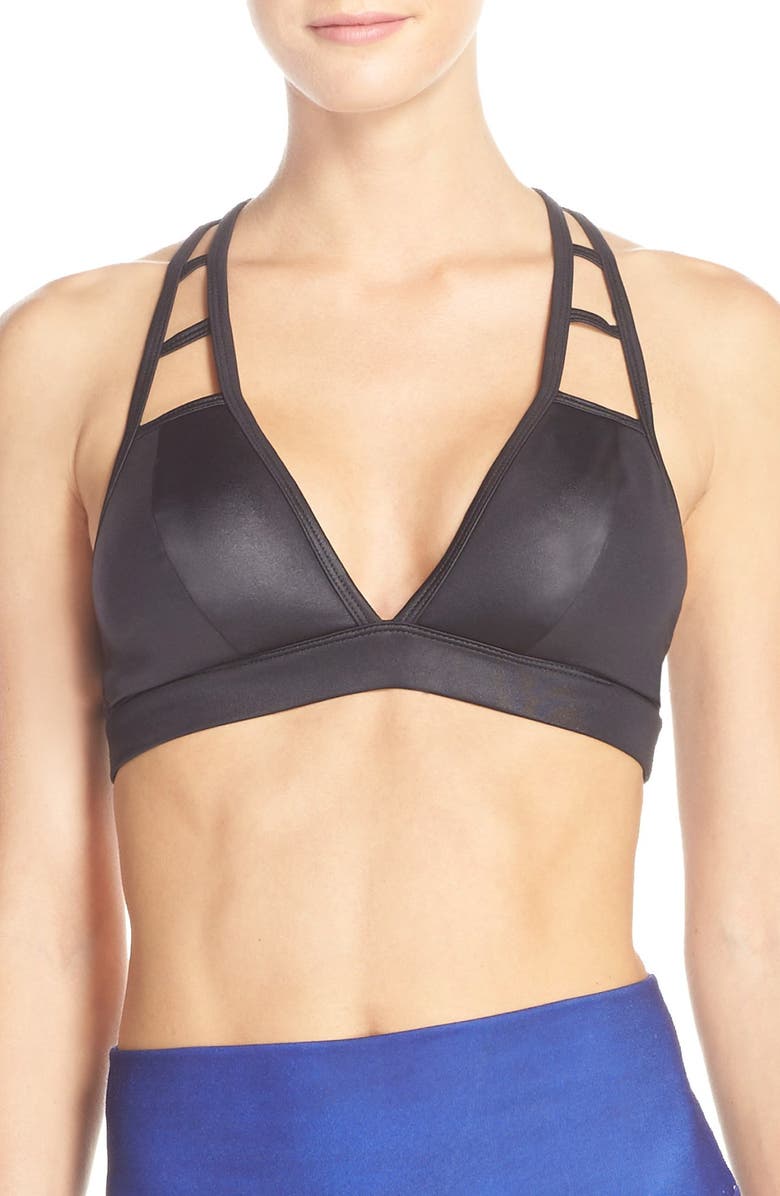 Alo 'Show Stopper' Racerback Sports Bra, Main, color,