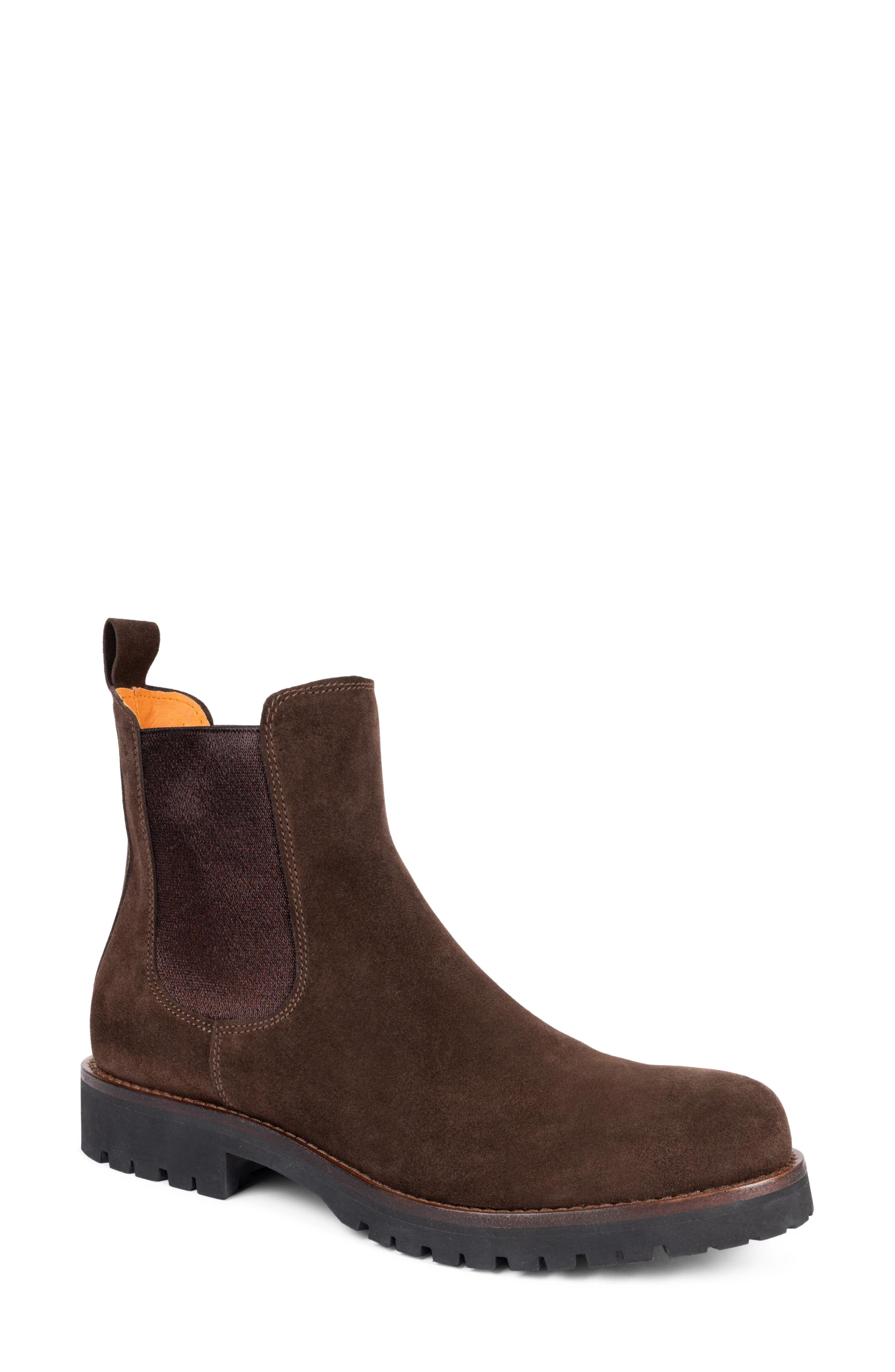 Horatio Leather Chelsea Boot, Main, color, BITTER CHOCOLATE