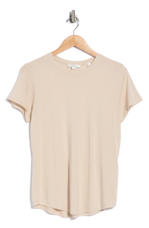 Crewneck Shirt Tail T-Shirt