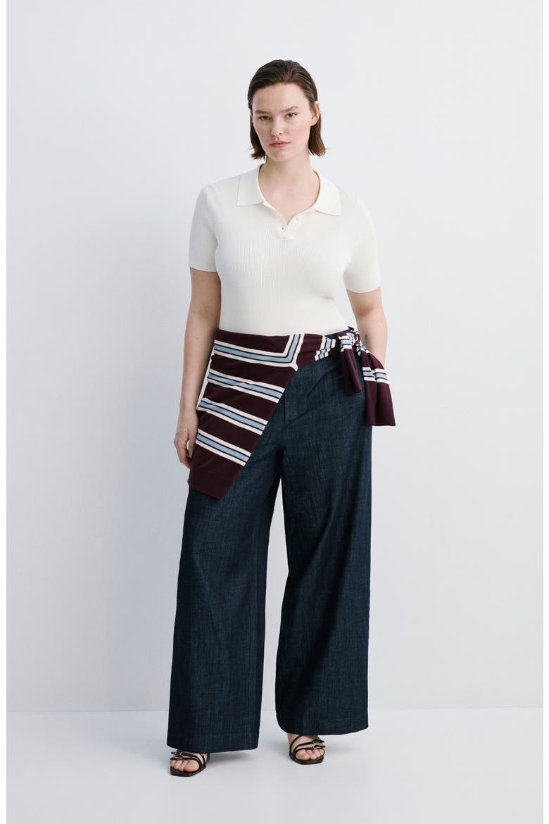 Mid Rise Wide Leg Trouser Jeans, Alternate, color, OPEN BLUE