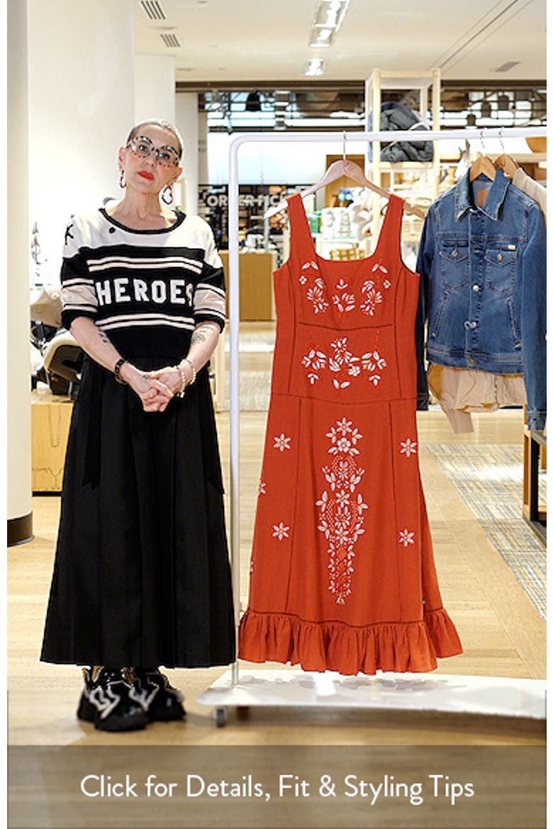 The Lainey Embroidered Sleeveless Maxi Dress video