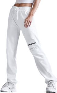 Blvck Whte Zip Pocket Sweatpants