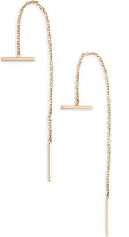 Zoë Chicco Bar Threader Earrings