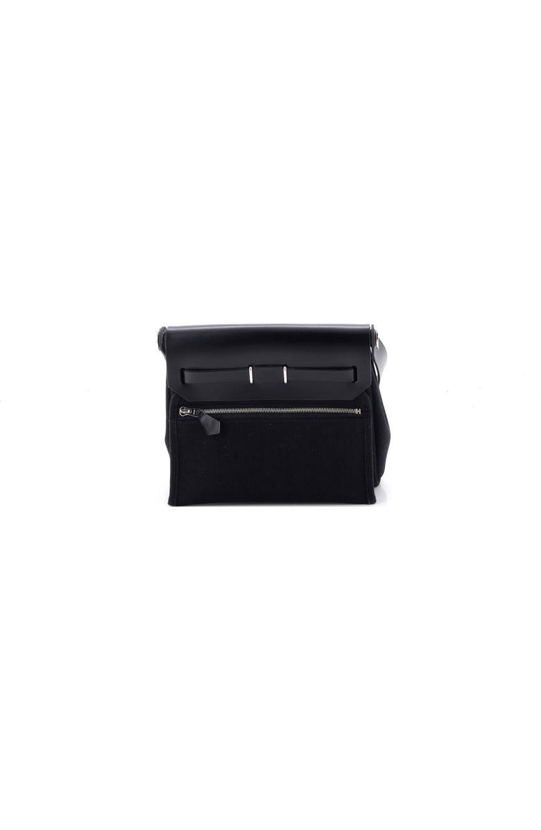 Pre-Owned Hermes Herbag Zip Toile and Leather 20, Alternate, color, Noir