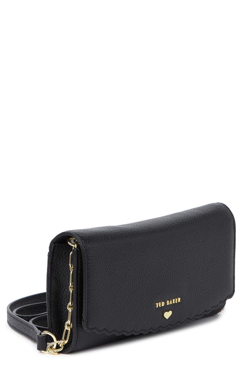 Ted Baker London Ted Baker Safinna Scalloped Leather Purse, Alternate, color, 