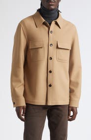 TOM FORD Double Splittable Virgin Wool & Silk Overshirt